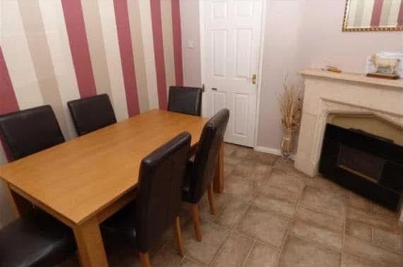 The original separate dining room before the work began